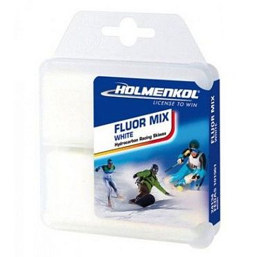 Низкофтористый парафин HOLMENKOL Fluor Mix 0° -14°C, 2х35 г