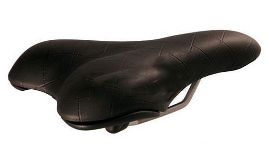 Седло SELLE SAN MARCO Milano Capitonne Granville+Bumpers+Klip Sintetico Black