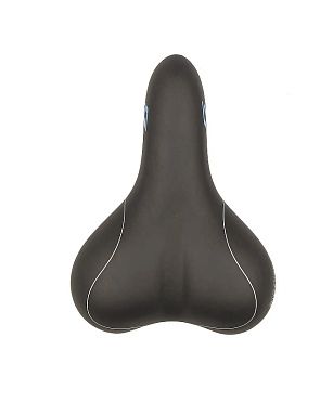 Седло SELLE SAN MARCO Siena Rigida Granville+Elastomer+Klip Carbon Steel Sintetic Carbon Black/Blue