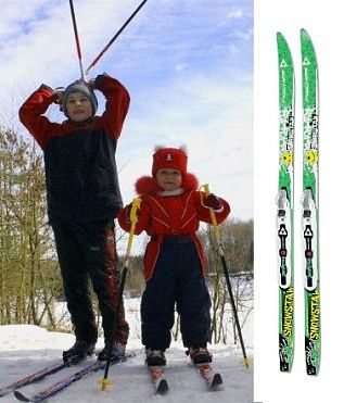 Беговые лыжи Fischer Snowstar Green NIS с креплениями 16-17