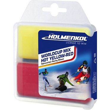 Парафин HOLMENKOL Alpha Beta Mix: Alfamix Yellow 0/-4C х35г + Betamix RED -4/-14C х35г