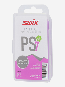 Парафин SWIX PS7 Violet, -2°C/-8°C, 60 гр