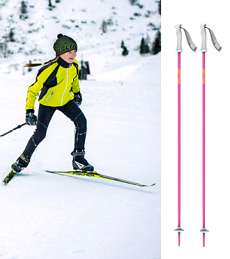 Палки Scott Element Jr High Viz pink 23-24