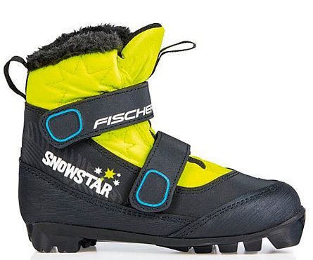 Ботинки Fischer SNOWSTAR BLACK YELLOW 24-25