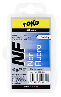 Парафин TOKO NF Hot Wax blue (-10/-30°C) 40гр