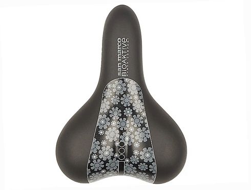 Седло SELLE SAN MARCO Siena Glamour Rigida DY Carbon Steel Sintetico Silver