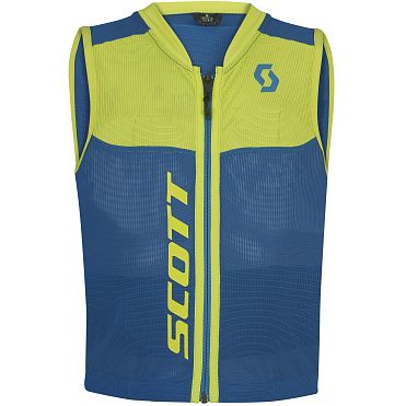 Горнолыжная защита SCOTT Vest Protector Jr Actifit Plus mykonos blue/sulphur yellow 18/19