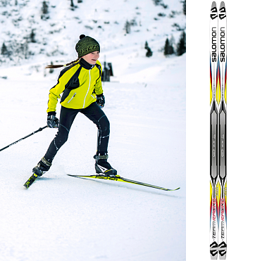 Беговые лыжи Salomon Team Racing Grip 14-15