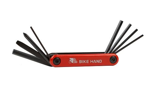 Мультитул BIKEHAND YC-270, красно-черный