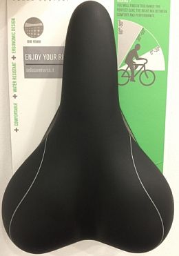 Седло SELLE SAN MARCO Siena Rigida Granville+Elastomer+Klip Black