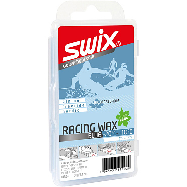 Парафин Swix Bio Racing UR6 Blue -10/-20C 60 гр