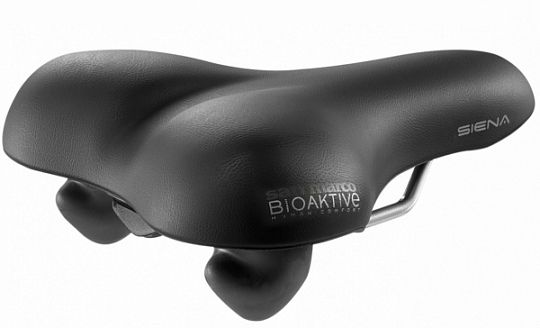 Седло SELLE SAN MARCO Siena Elegance GEL+Elastomer+Klip Black